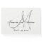 Elegant Gray Monogram with Photo Wedding