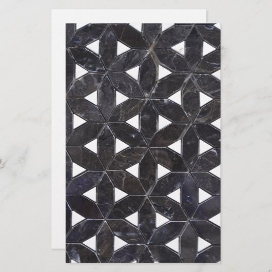 elegant Gray Mosaic flower of life Tile pattern (Front/Back)