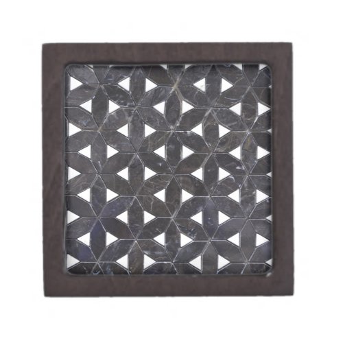 elegant Gray Mosaic flower of life Tile pattern Gift Box