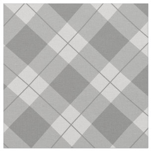 Elegant Gray Plaid   Fabric