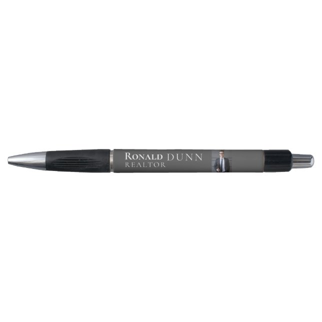 Elegant Gray Real Estate Design with Photo Pen (Front)