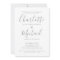 Elegant Gray Signature Script Engagement Party  