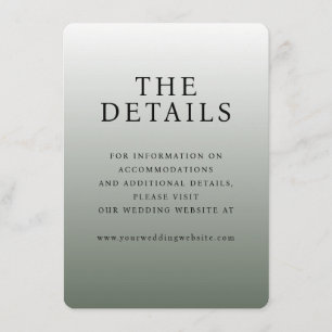 Elegant Gray Typographic Enclosure Card