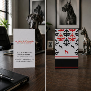 Elegant Great Dane Breeder Red Black Damask