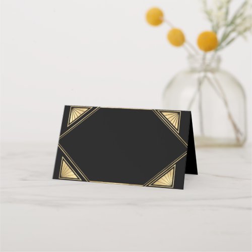 Elegant Great Gatsby art deco  Place Card