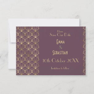 Elegant Great Gatsby Art Deco Save the Dates Save  Save The Date