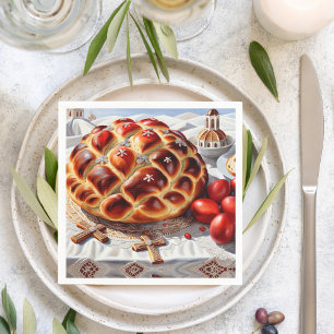 Elegant Greek Easter Napkins