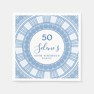 Elegant Greek or Roman birthday with custom colors Napkins