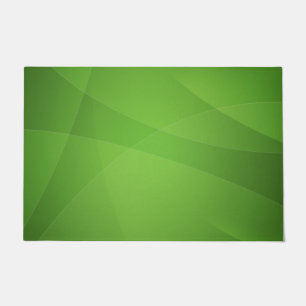 Elegant Green Abstract Doormat