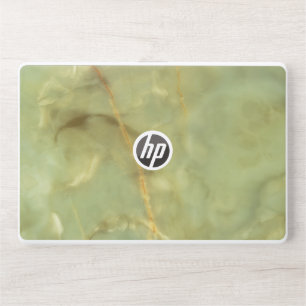 Elegant Green and Cream Translucent Onyx Stone Abs HP Laptop Skin