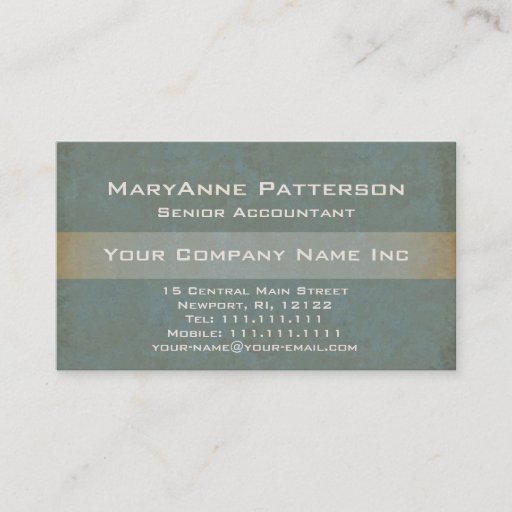 Customizable Elegant Green and Gold Natural Textures Gradient Business Cards