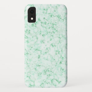 Elegant Green and White Marble iPhone XR Case