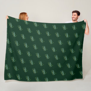 Elegant Green Blanket with her Name and Initial