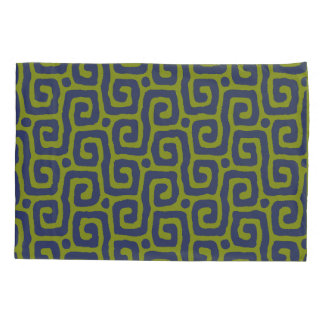 Elegant Green &blue Abstract pattern Pillow Case