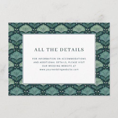 Elegant Green Botanical Pattern