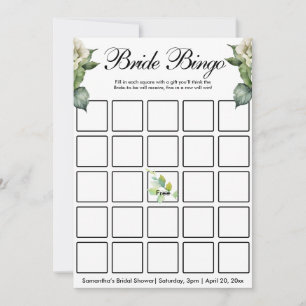 Elegant green botanical watercolor wildflowers invitation
