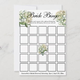 Elegant green botanical watercolor wildflowers invitation