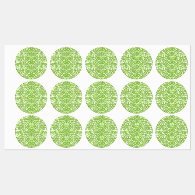 Elegant Green Botanical Waterproof Labels (Sheet)