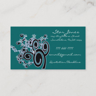 Elegant Green Business Card