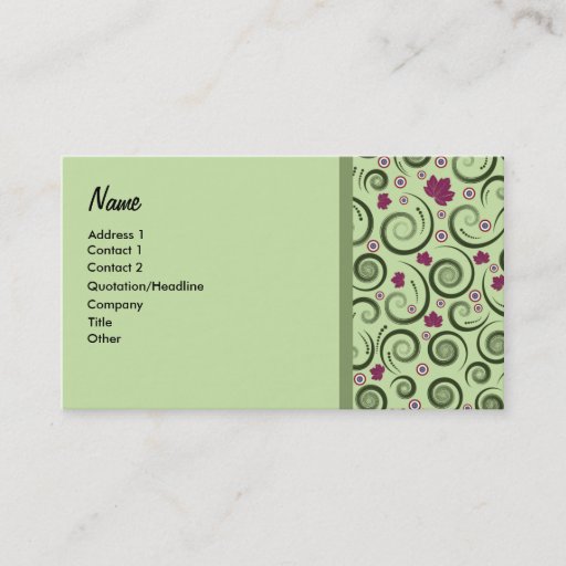 Customizable Elegant Businesscard Business Card Template