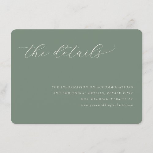 Elegant Green Calligraphy
