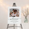 Elegant Green Calligraphy Photo Wedding Welcome