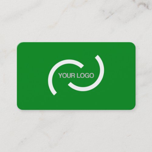 Elegant green card Customize with your own logo Business Card