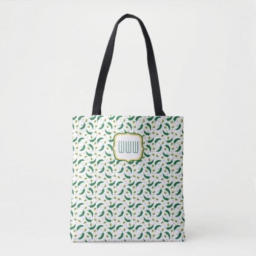 Elegant Green Chile Pattern Tote Bag