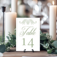 Elegant Green Chinoiserie Bird Crest Wedding