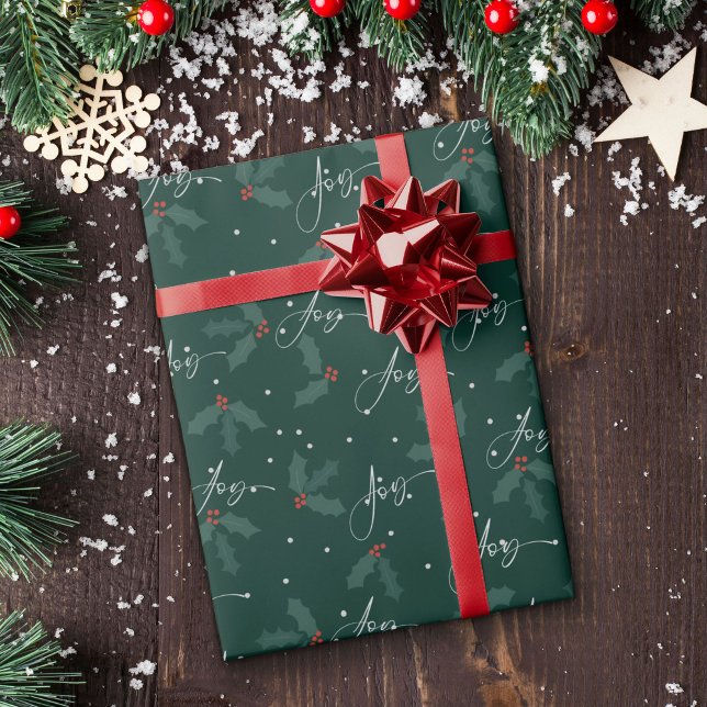 Elegant Green Christmas Holiday Wrapping Paper (Creator Uploaded)