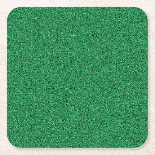 Elegant Green Color Blank Template Custom Square Paper Coaster