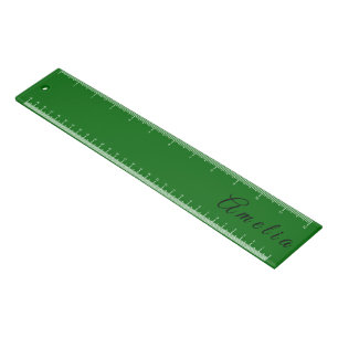 Elegant Green Color Custom Name Ruler