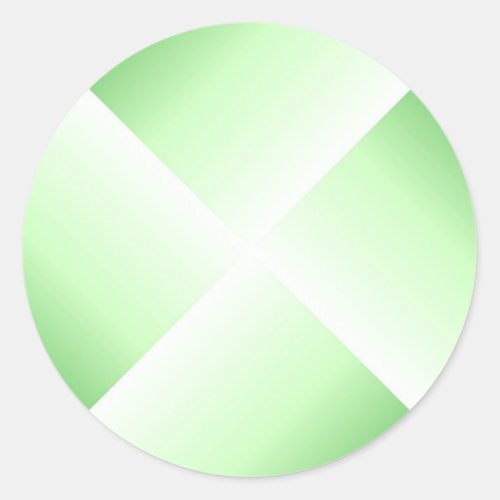 Elegant Green Color Template Blank Custom Classic Round Sticker