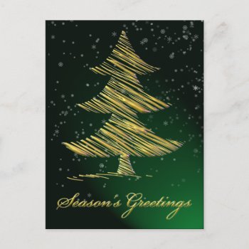Elegant Green Corporate Greeting Postcards by XmasMall at Zazzle