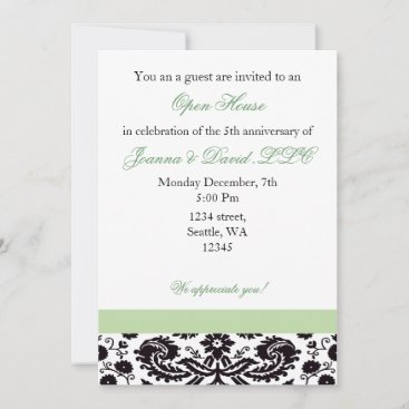 Elegant green Corporate party Invitation