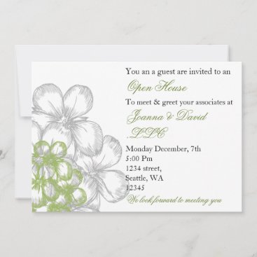 elegant green Corporate party Invitation