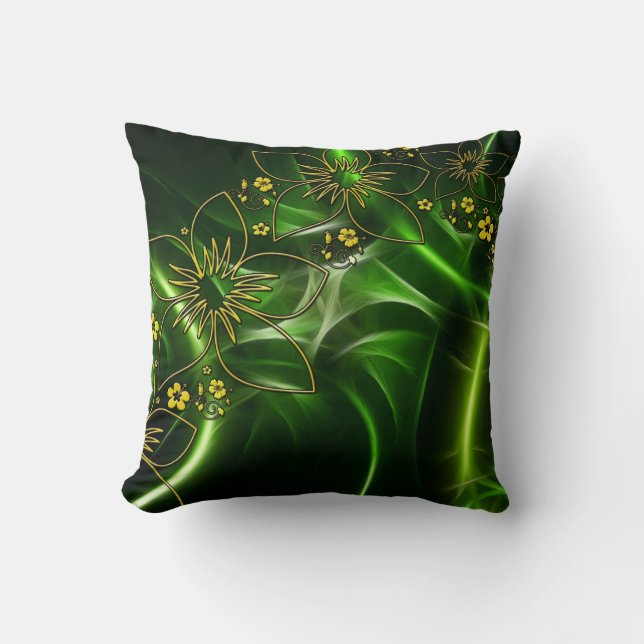 Elegant Green Cushion Pillow – Style Meets Comfort (Front)