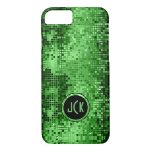 Elegant Green Disco Ball Glitter & Sparkles iPhone 8/7 Case