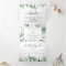 elegant green eucalyptus triptych wedding invitati