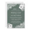 Elegant Green Floral Lace Islamic Muslim Wedding