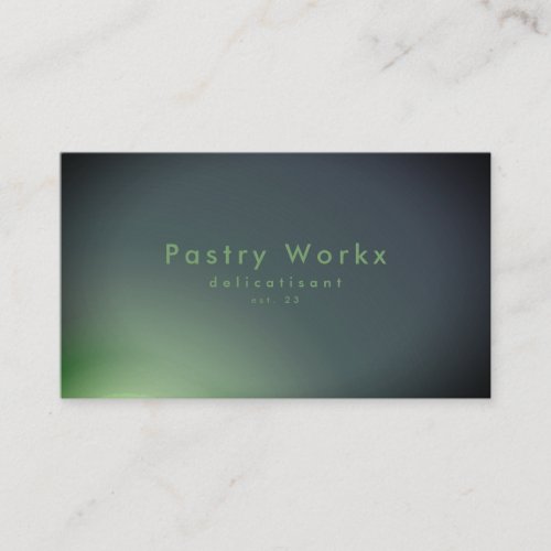 Elegant Green Glow Gradient Ombre Business Card