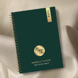 Elegant Green & Gold Corporate Business Logo 2025 Planner<br><div class="desc">Stay organized and on brand with a custom branded planner with this Elegant Emerald Green & Gold Business Logo 2025 Planner design. Featuring a modern dark green and faux gold design with space for your company logo, name and custom text. Simple, yet elegant, planner diary to help you stay organized....</div>