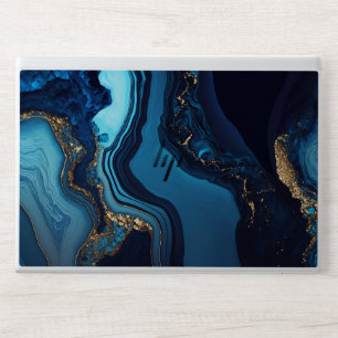 Elegant Green & Gold Marble HP Laptop Skin