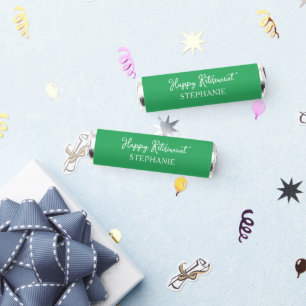 Elegant Green Happy Retirement Party Breath Savers® Mints