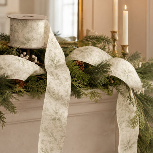 Elegant Green Holly Berry Christmas Satin Ribbon