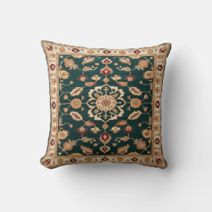 Elegant Green Kilim Pillows: Transform Your Space Throw Pillow