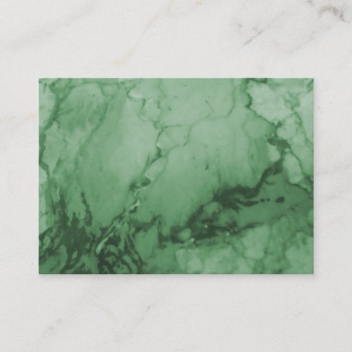 Customizable Elegant Green Marble Business Cards