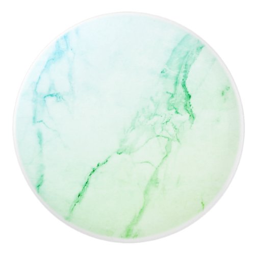 Elegant green marble ceramic knob