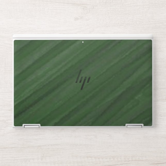 Elegant  green marble HP laptop skin (Front)