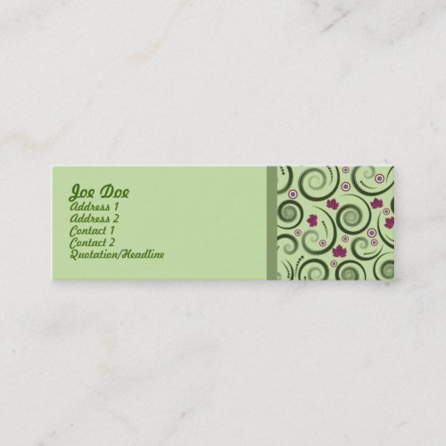 Elegant Skinny Businesscard Business Cards